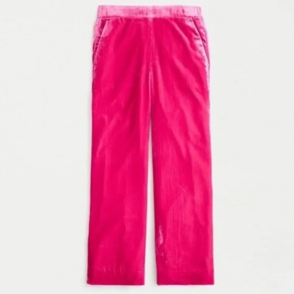 J.Crew Peyton Pull-On Velvet Pants Fuchsia Size 4 excellent condition